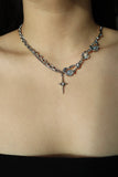 Platinum Plated Moonlight Star Necklace